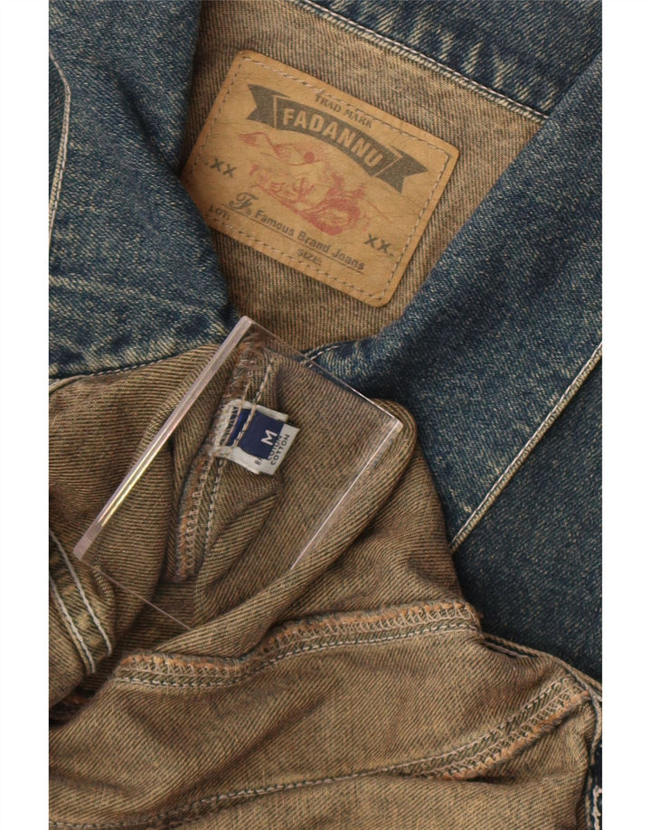 Vintage Womens Denim Jacket UK 14 Medium Navy Blue Cotton