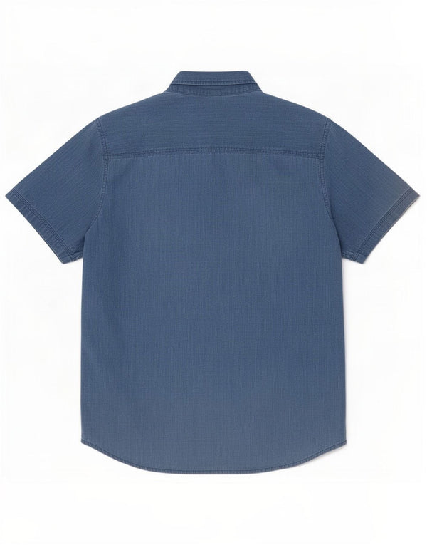 Levi's Mens Short Sleeve Shirt Large Blue Cotton