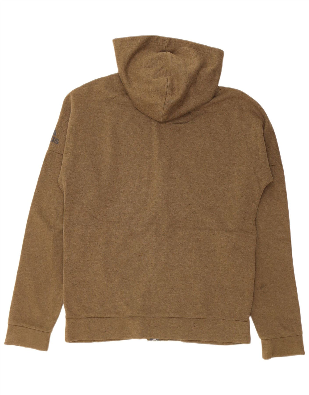 Adidas Mens Graphic Zip Hoodie Sweater Medium Khaki