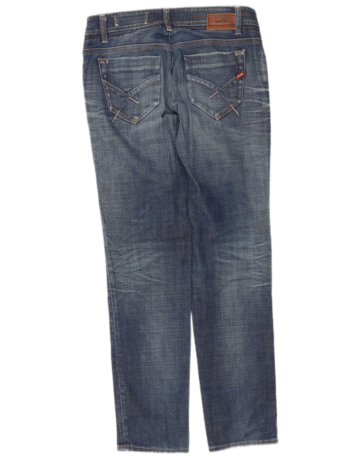 Gas Womens Slim Jeans W28 L29 Blue Cotton