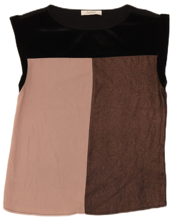 Oasis Womens Vest Top UK 8 Small Multicoloured Colourblock Polyester