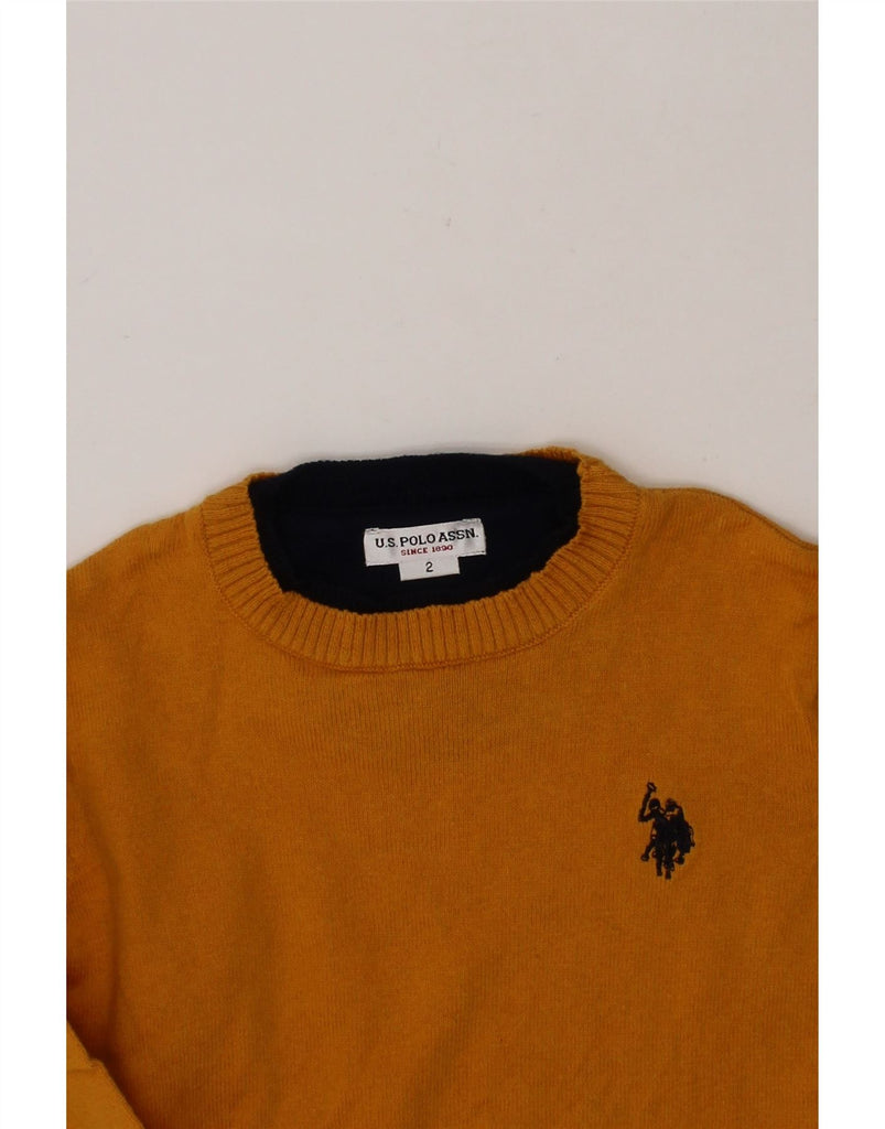 U.S. POLO ASSN. Baby Boys Crew Neck Jumper Sweater 18-24 Months Orange Vintage U.S. Polo Assn. and Second-Hand U.S. Polo Assn. from Messina Hembry 