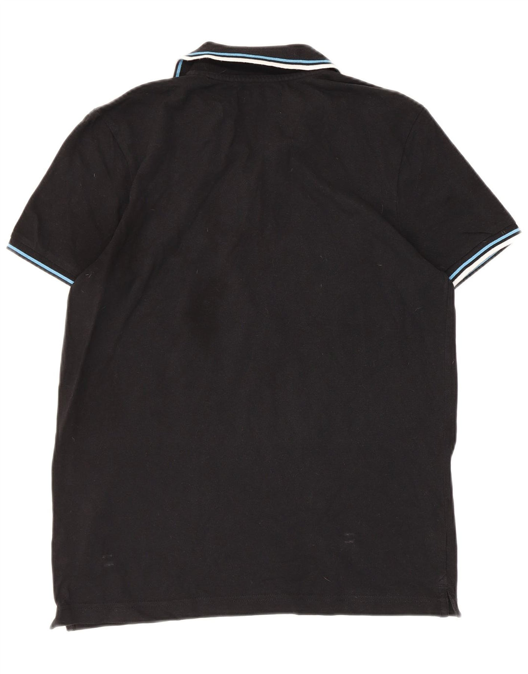DIADORA Mens Polo Shirt Medium Black Cotton