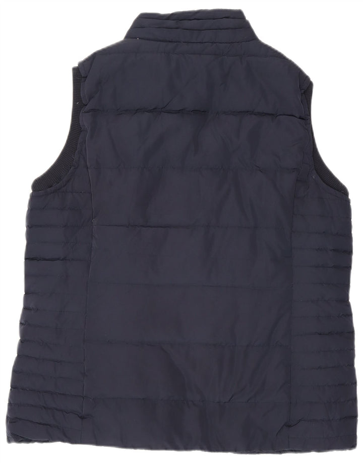 Crew Clothing Womens Regular Waistcoat UK 16 Large Navy Blue Polyester