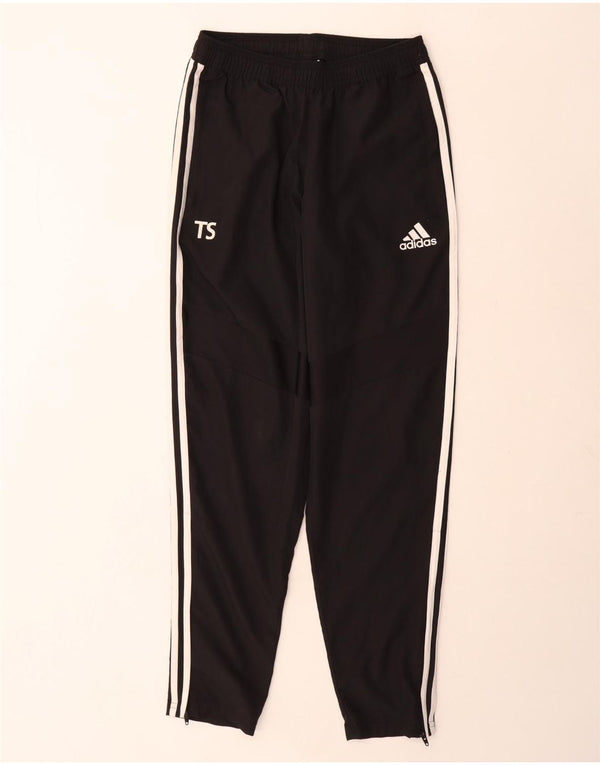 Adidas Mens Climalite Graphic Tracksuit Trousers Small  Black Polyester