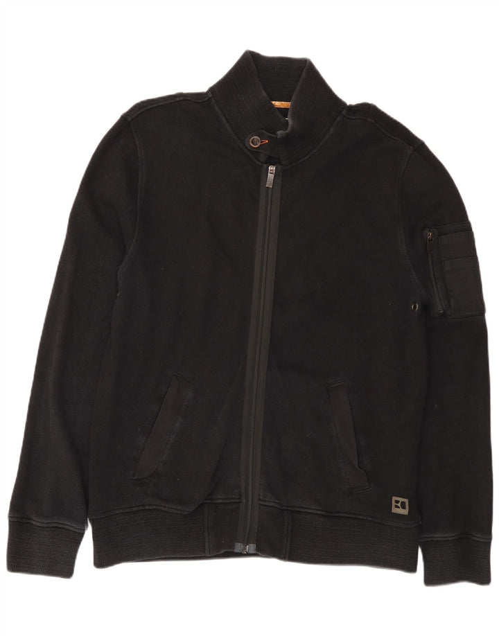 Hugo Boss Mens Tracksuit Top Jacket XL Black Cotton