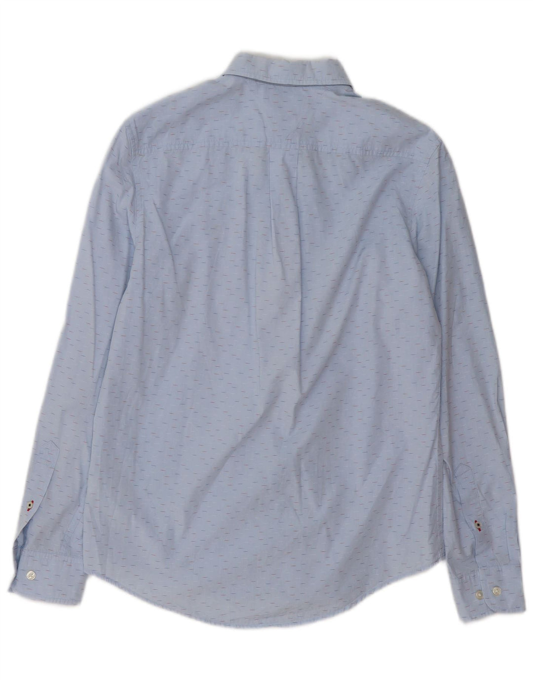 TOMMY HILFIGER Mens Shirt Small Blue Flecked Cotton