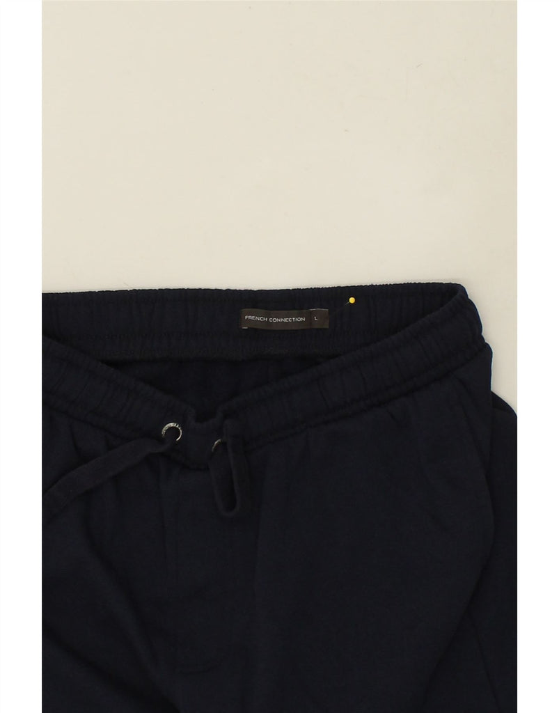 FRENCH CONNECTION Mens Sport Shorts Large Navy Blue Cotton | Vintage French Connection | Thrift | Second-Hand French Connection | Used Clothing | Messina Hembry 