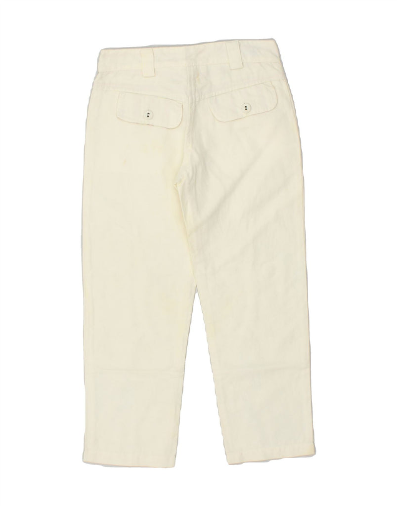 PATRIZIA PEPE Girls Casual Trousers 5-6 Years Medium W22 L20  Off White | Vintage Patrizia Pepe | Thrift | Second-Hand Patrizia Pepe | Used Clothing | Messina Hembry 