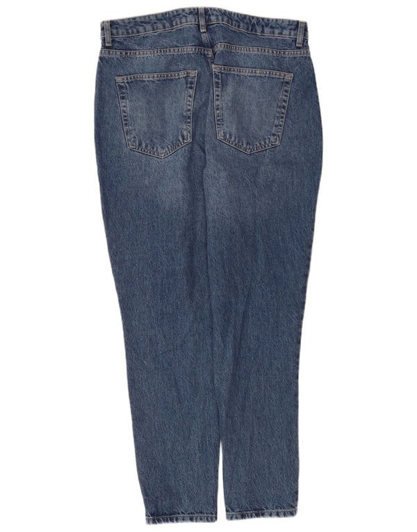 Topshop Womens Mom Tapered Jeans UK 16 Large W34 L29 Blue Cotton