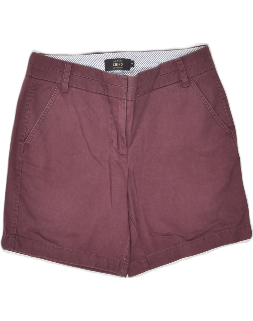 J. CREW Womens Chino Shorts US 4 Small W30 Maroon Cotton | Vintage J. Crew | Thrift | Second-Hand J. Crew | Used Clothing | Messina Hembry 