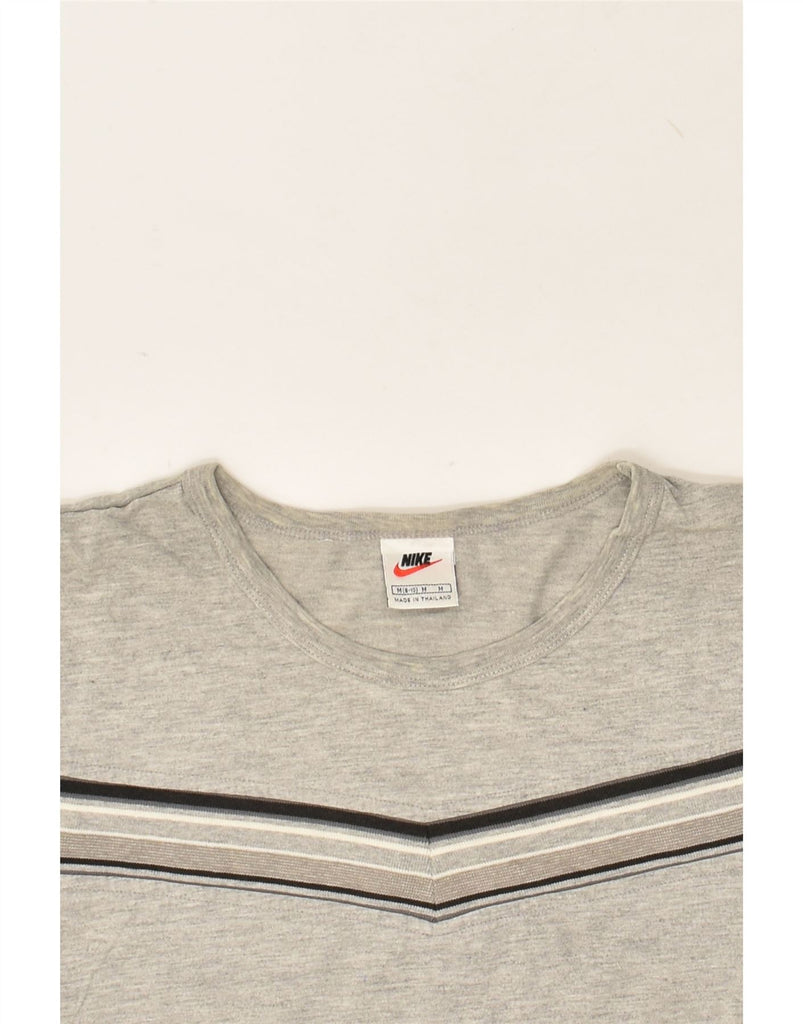 NIKE Womens T-Shirt Top US 80 Medium Grey Flecked Cotton | Vintage Nike | Thrift | Second-Hand Nike | Used Clothing | Messina Hembry 