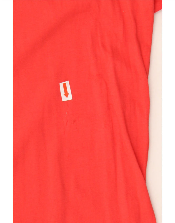 Adidas Mens Graphic T-Shirt Top Small Red Cotton