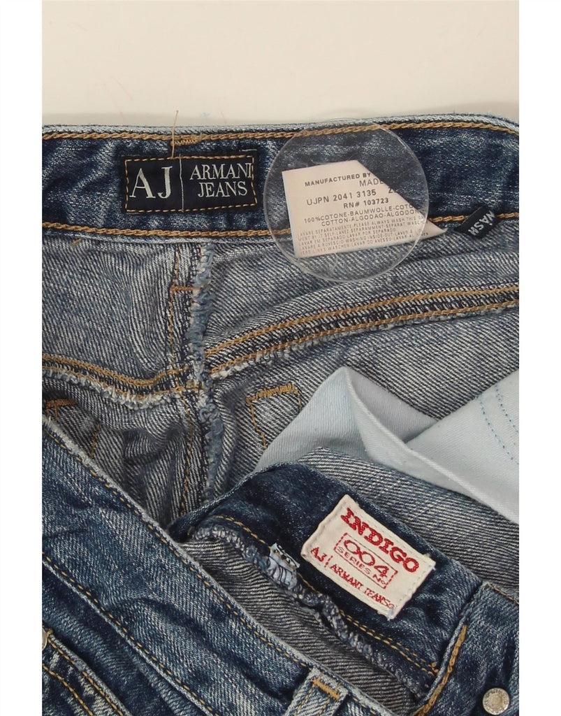 ARMANI Womens Indigo Straight Jeans W28 L28 Blue Cotton Vintage Armani and Second-Hand Armani from Messina Hembry 