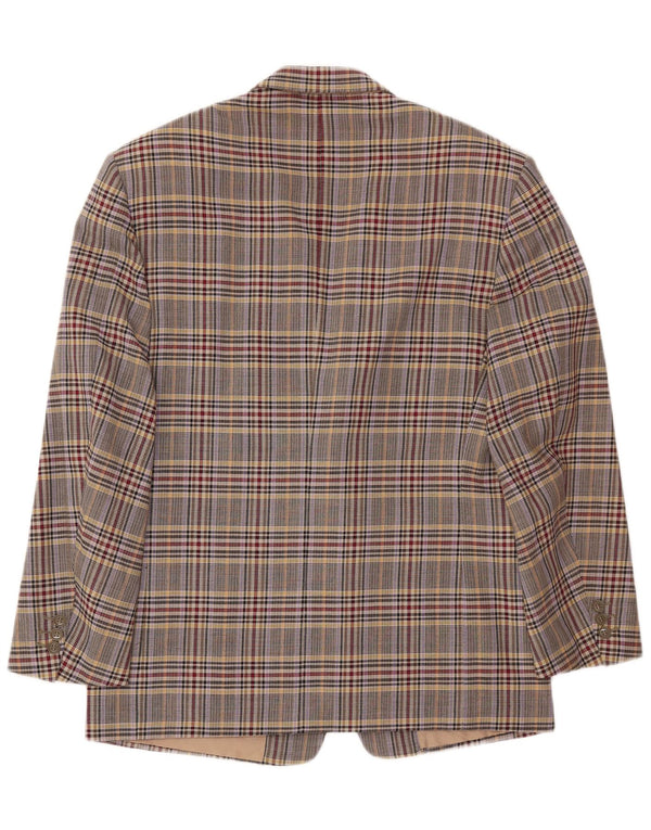 Marco Azzali Mens Blazer Jacket IT 50 Large Multicoloured Houndstooth
