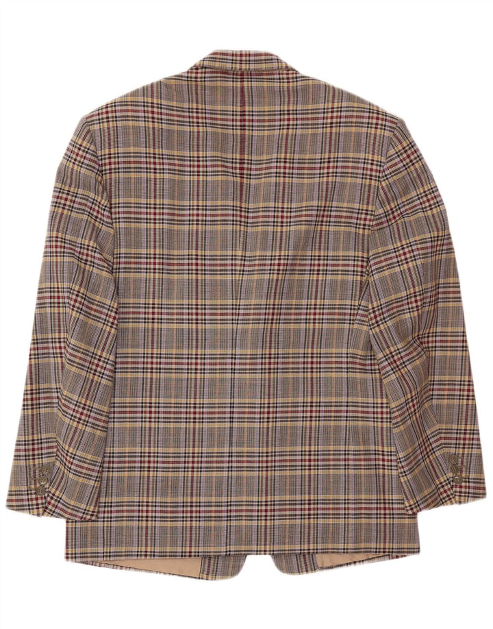 Marco Azzali Mens Blazer Jacket IT 50 Large Multicoloured Houndstooth