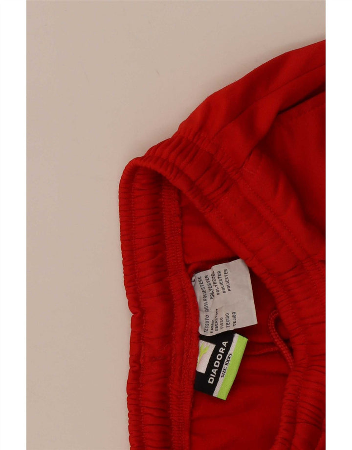 Diadora Boys Sport Shorts 7-8 Years 3XS Red Polyester