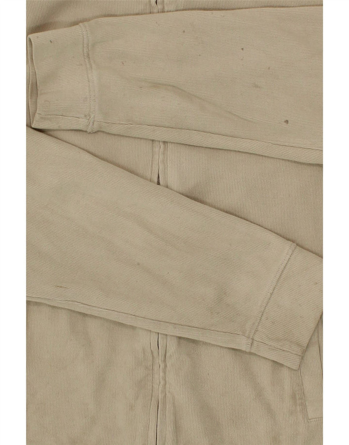 HENRY COTTONS Womens Tracksuit Top Jacket UK 16 Large Beige Cotton Vintage Henry Cottons and Second-Hand Henry Cottons from Messina Hembry 