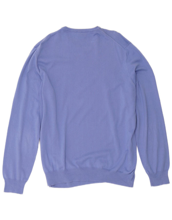 Marina Yachting Womens Boat Neck Jumper Sweater UK 20 2XL Blue Cotton