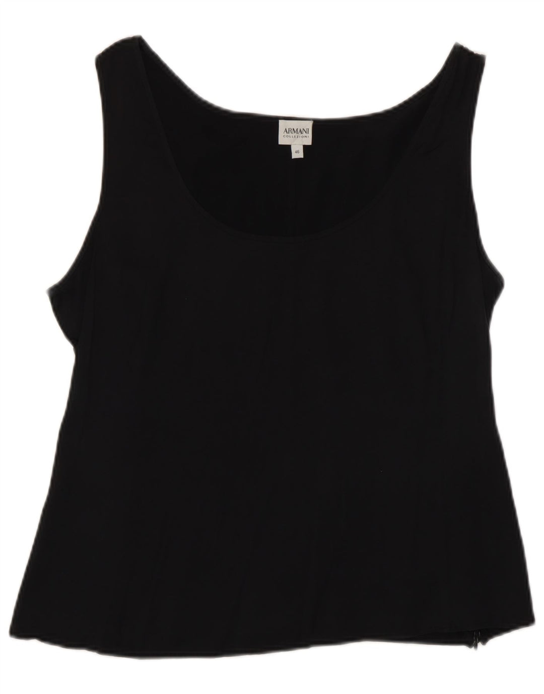 Armani Collezioni Womens Sleeveless Blouse Top IT 46 Large Black