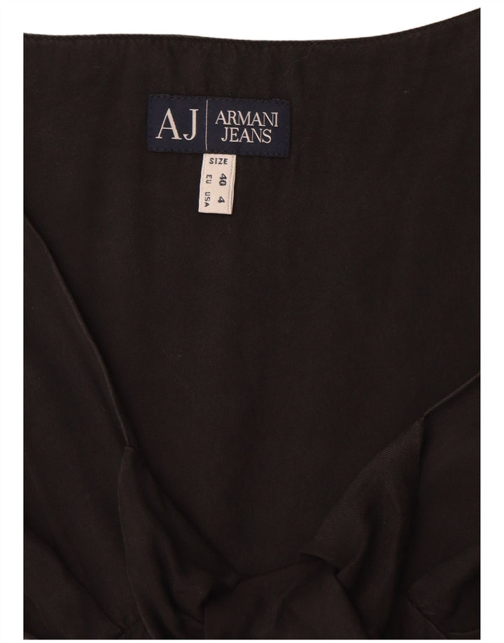 Armani Jeans Womens Sleeveless A-Line Dress EU 40 Medium Black