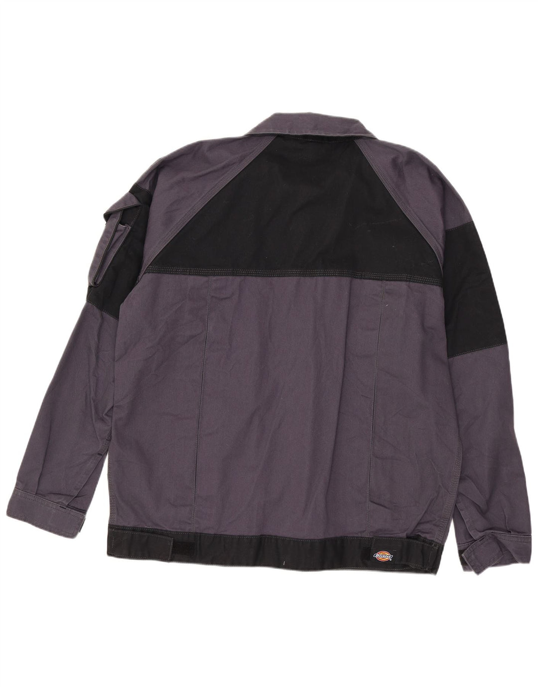 Dickies Mens Utility Jacket UK 40 Large Grey Colourblock Cotton