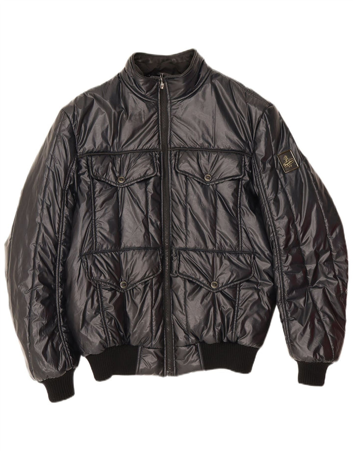 Refrigiwear Mens Padded Jacket UK 40 Large Black Polyester