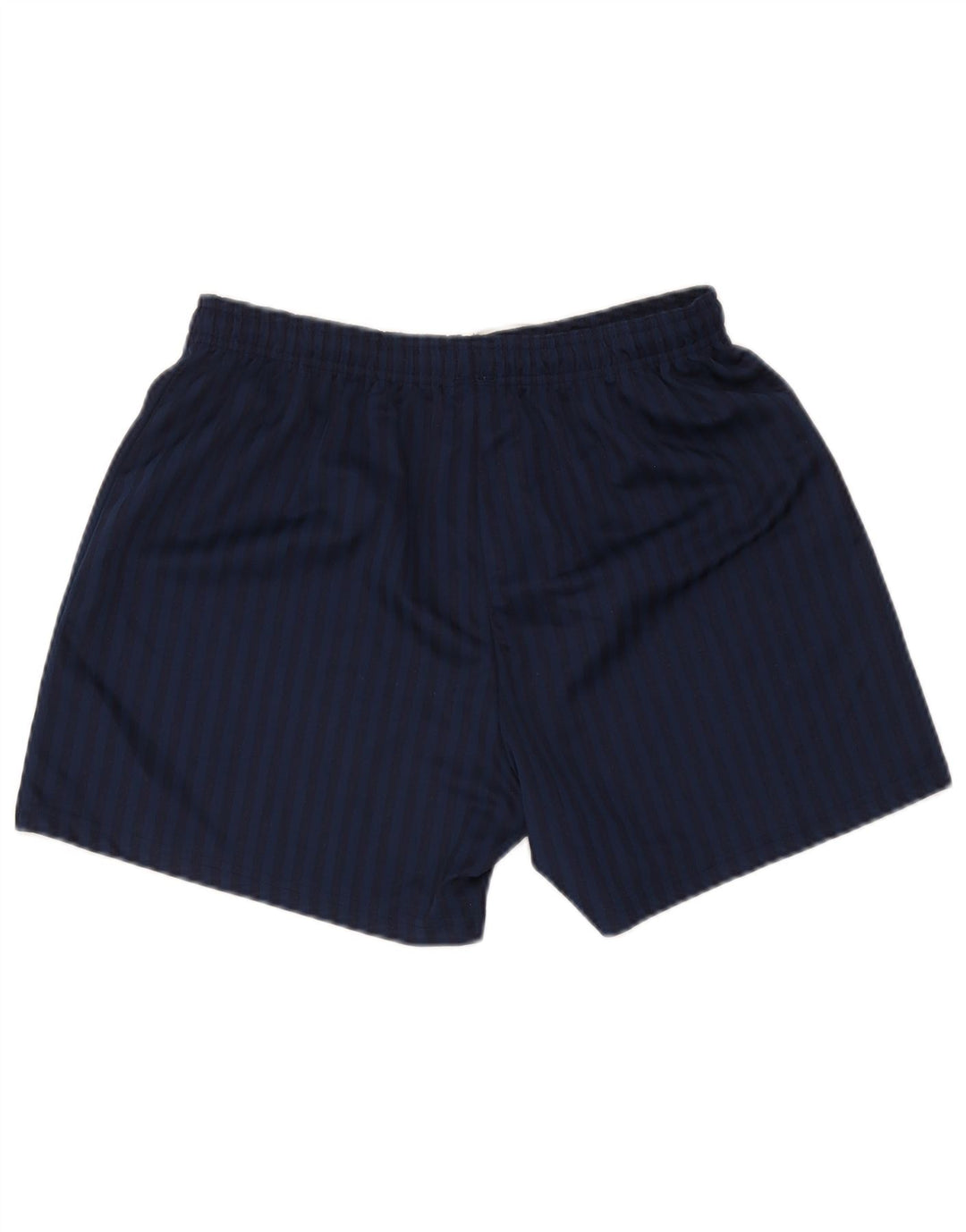 Umbro Mens Sport Shorts Medium Navy Blue Pinstripe Polyester
