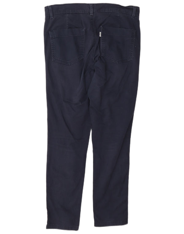 Levi's Womens Slim Chino Trousers W26 L27 Navy Blue Cotton
