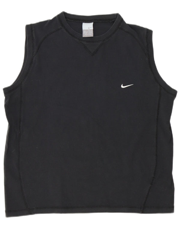 Nike Mens Vest Top UK 42/44 Large Black Cotton