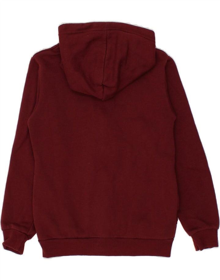 MCKENZIE Boys Zip Hoodie Sweater 12-13 Years Burgundy Cotton Vintage Mckenzie and Second-Hand Mckenzie from Messina Hembry 