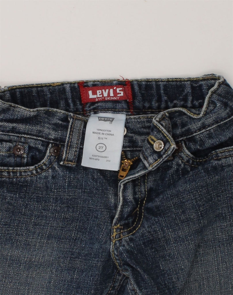 LEVI'S Baby Boys 511 Slim Jeans 18-24 Months W18 L14 Navy Blue Cotton | Vintage Levi's | Thrift | Second-Hand Levi's | Used Clothing | Messina Hembry 