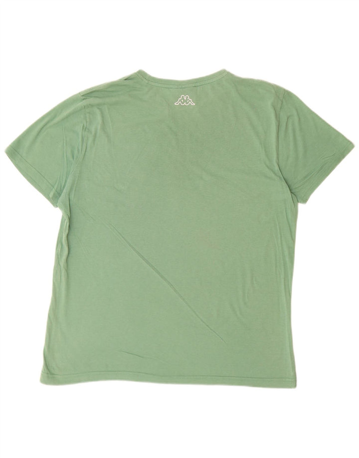 KAPPA Mens Graphic T-Shirt Top Large Green