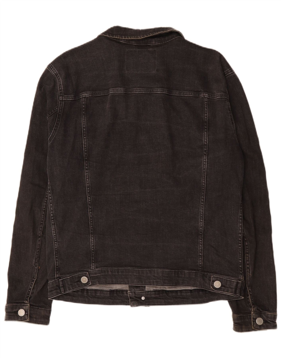 Jack & Jones Mens Denim Jacket UK 42 XL Grey Cotton