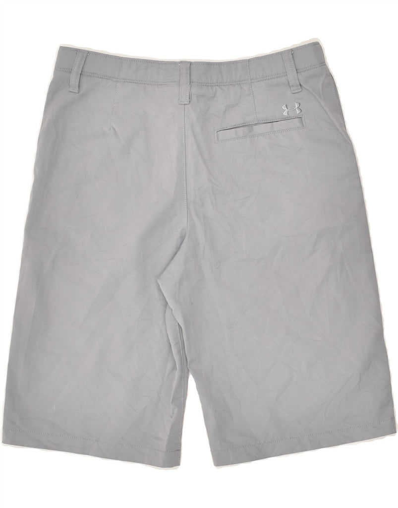 UNDER ARMOUR Boys Chino Shorts 15-16 Years W27 Grey Polyester | Vintage Under Armour | Thrift | Second-Hand Under Armour | Used Clothing | Messina Hembry 