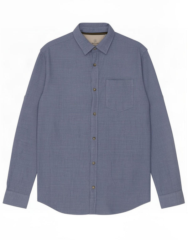 Jack & Jones Mens Shirt Large Blue Spotted Cotton