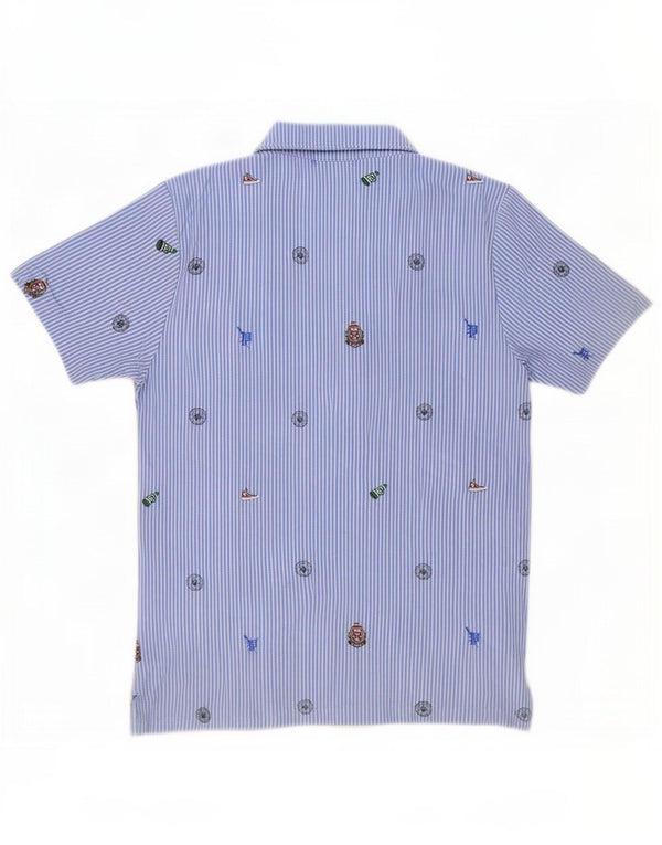 Polo Ralph Lauren Boys Pullover Shirt 14-15 Years Large Blue Pinstripe