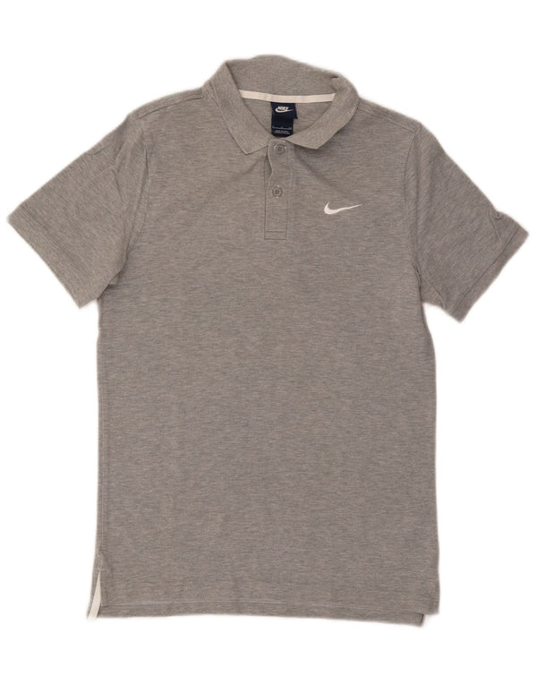 Nike Mens Polo Shirt Small Grey Flecked Cotton