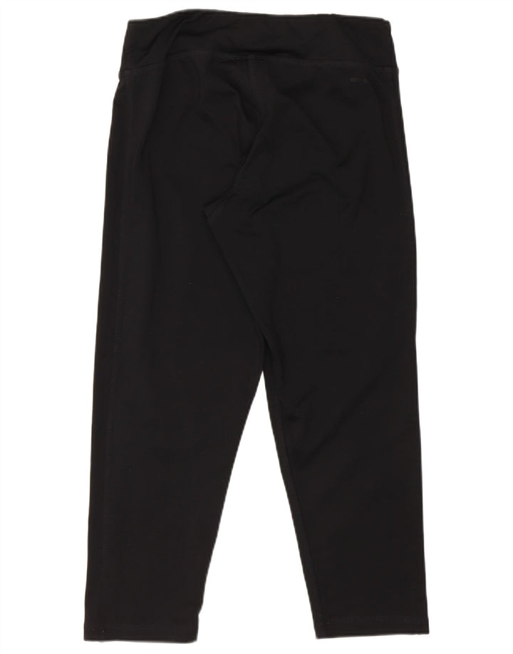 Adidas Womens Capri Leggings UK 8/10 Small Black Polyester