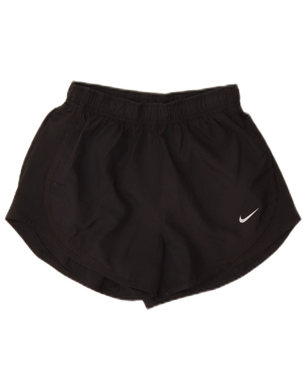 Nike Womens Dri Fit Sport Shorts UK 4 XS  Black Polyester Sports