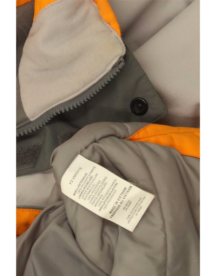 Columbia Mens Hooded Ski Jacket UK 40 Large Grey Colourblock Polyamide