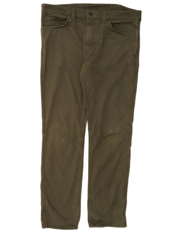 Levi's Mens 511 Slim Casual Trousers W38 L32 Khaki Cotton