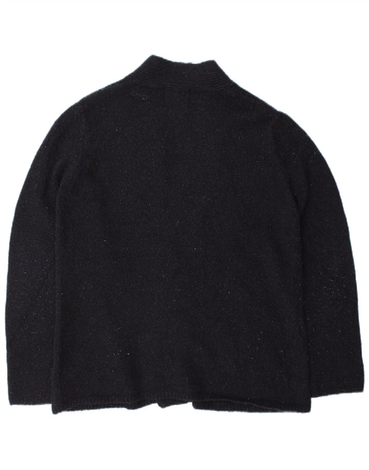 Zara Womens Open Cardigan Sweater UK 14 Medium Navy Blue