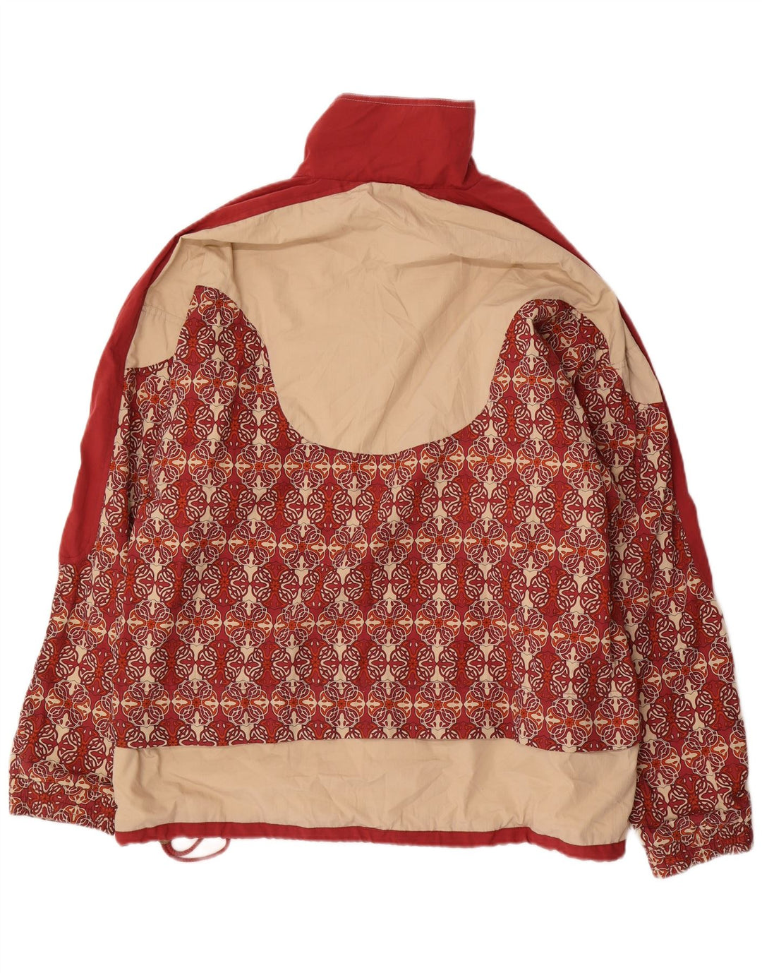 LEOPARD Mens Windbreaker Jacket UK 44/46 XL Red Paisley Cotton