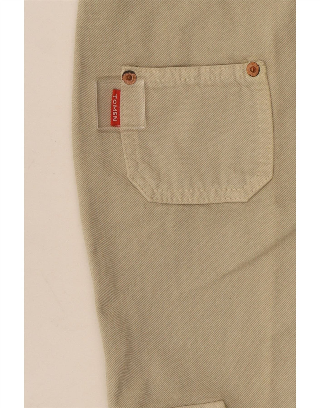 Vintage Womens Flare Cargo Trousers W22 L31 Beige