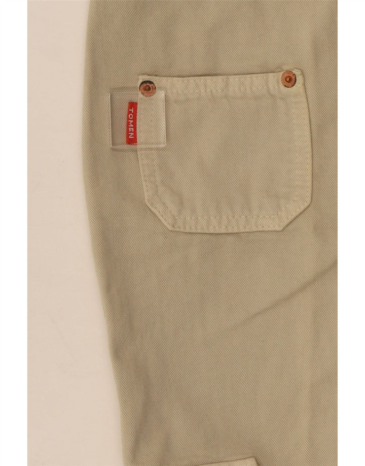 Vintage Womens Flare Cargo Trousers W22 L31 Beige