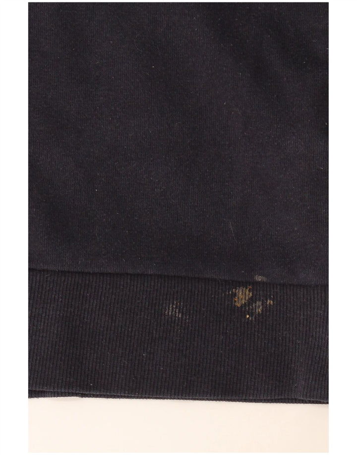 Dkny Mens Graphic Sweatshirt Jumper Large Navy Blue Cotton