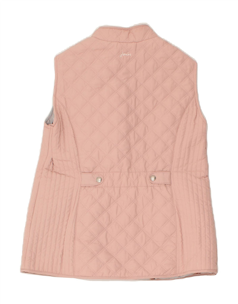 JOULES Womens Quilted Gilet UK 12 Medium Pink Polyester | Vintage Joules | Thrift | Second-Hand Joules | Used Clothing | Messina Hembry 