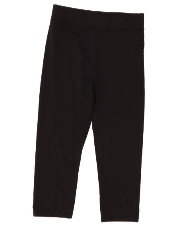 Marks & Spencer Womens Capri High Waist Leggings UK 8 Small Black Polyester