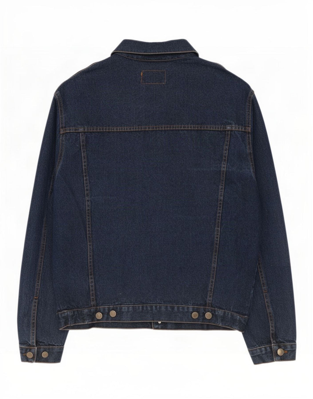 Vintage Mens Denim Jacket UK 38 Medium Navy Blue